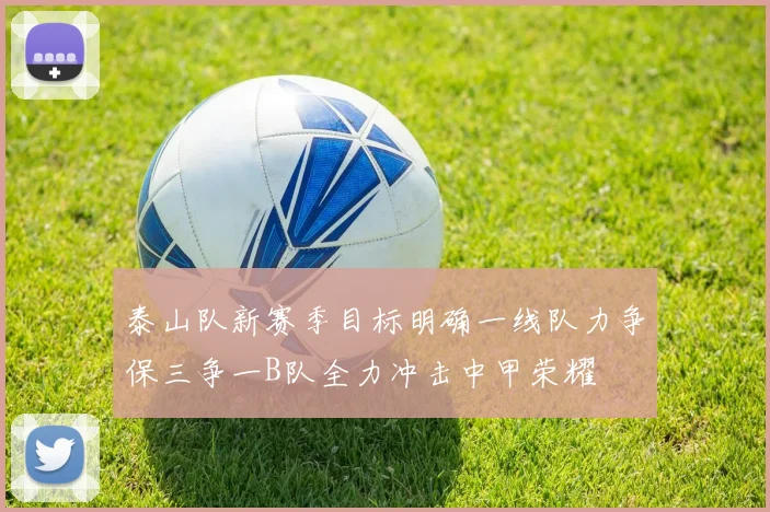 泰山队新赛季目标明确一线队力争保三争一B队全力冲击中甲荣耀