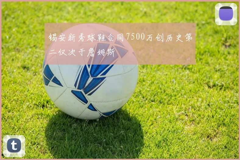 锡安新秀球鞋合同7500万创历史第二仅次于詹姆斯